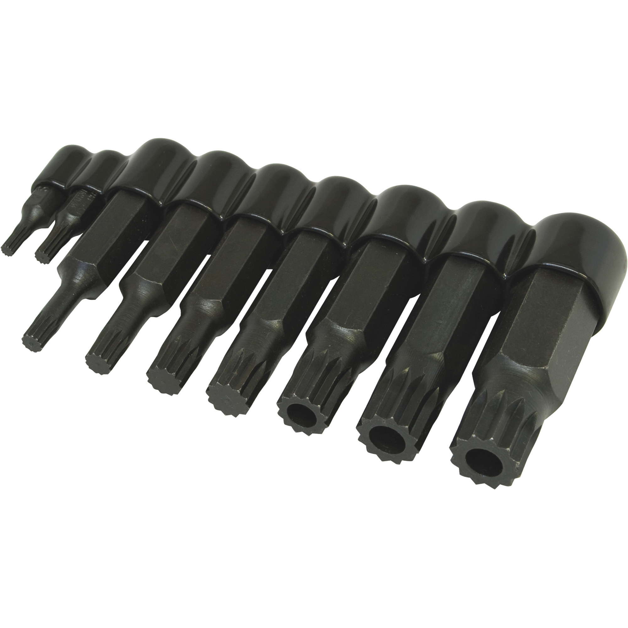 Lisle Master Triple Square Bit Set - 9-Piece, 4mm to 18mm, Vinyl Holder, Model# 60850